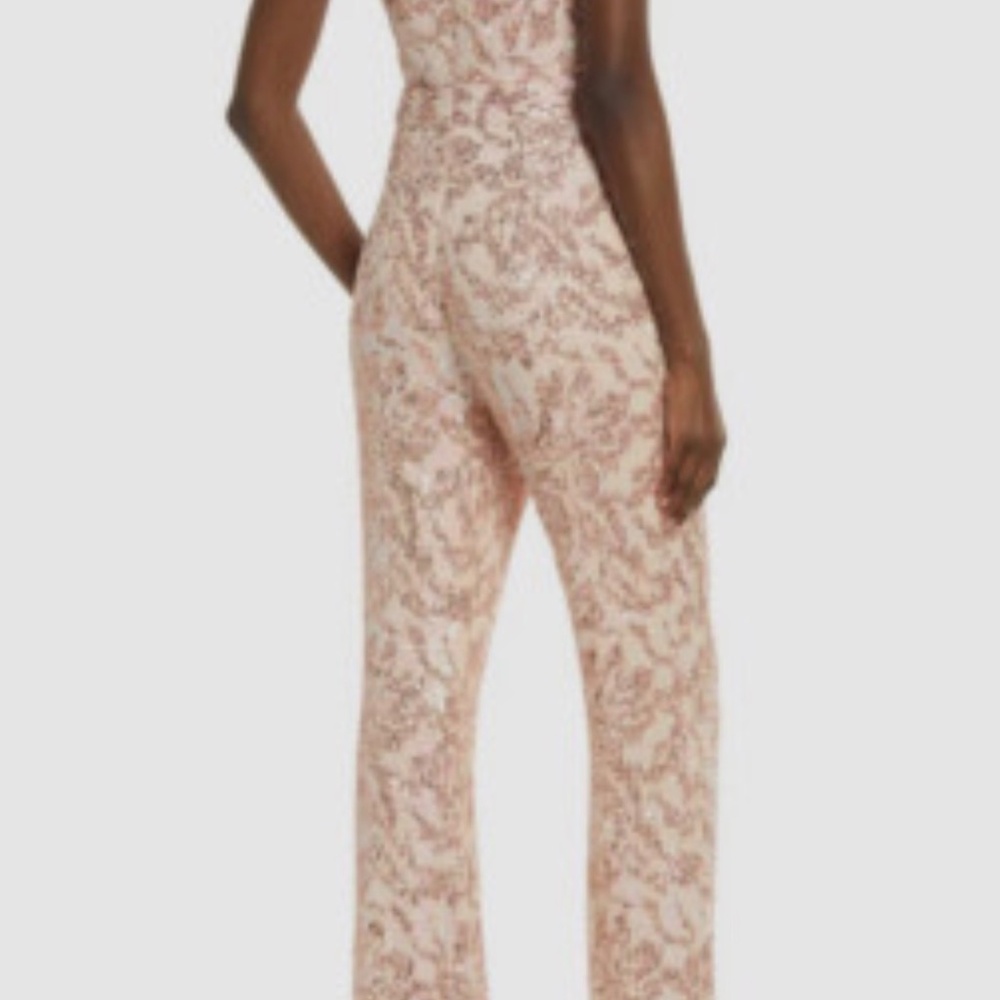 Blush Sequin Jumpsuit, Sho by Tadashi Soji, Size 4 - Picture 10 of 10